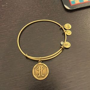 Alex and Ani Gold Initial Bracelet